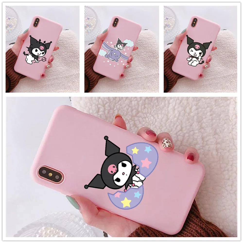 Koomi милый розовый Мягкий Силиконовый ТПУ чехол для телефона iPhone 6S 7 8 Plus X XR XS Max 11 11Pro 11Pro Max