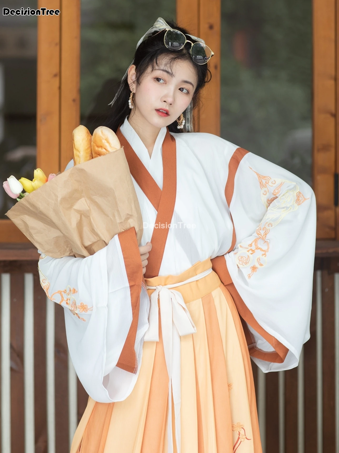 

2021 chinese folk dance hanfu dress retro tang princess cosplay stage wear asian traditional chinese hanfu women fairy dress