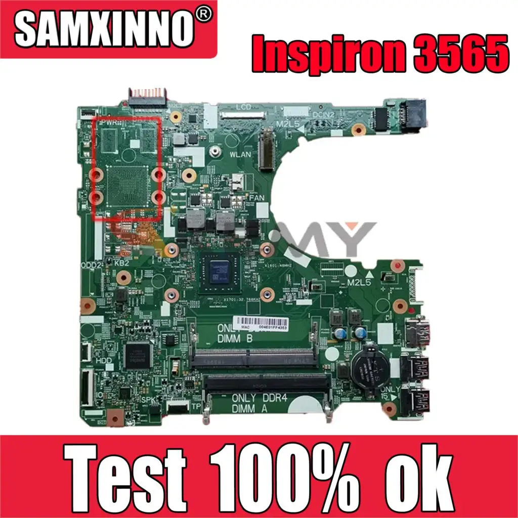 

Оригинальная материнская плата CN-03HY7P 03HY7P 16808-1 для ноутбука DELL Inspiron 3565 AM9225