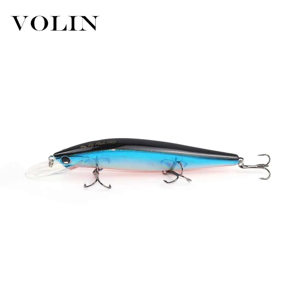 Воблер рыболовный Volin Плавающий Гольян приманка для ловли щуки окуня мелководья