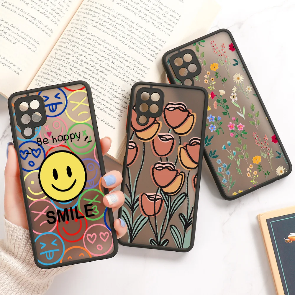 Case For Samsung A51 Cases Samsung Galaxy A12 A50 A52s A32 A31 A71 A72 A21S A70 A30 A20 A42 A11 A10s A 51Covers Hard Matte Funda