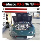 Передняя крышка капота для Mazda MX-5 NA NB 1989-2005, модифицированные газовые стойки, пружинный амортизатор из углеродного волокна, подъемный амортизатор