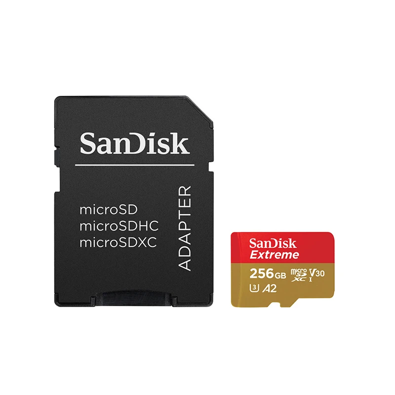 Original Sandisk256GB Memory Card Extreme Micro SD Card A2 A1 V30 U3128GB Flash Card 64GB 32GB TF Card  Memory Micro sd