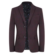 Blezer Chaqueta informal de lino para hombre, Blazer elegante ajustado de Corea, traje de moda, 2021, envío gratis (1)