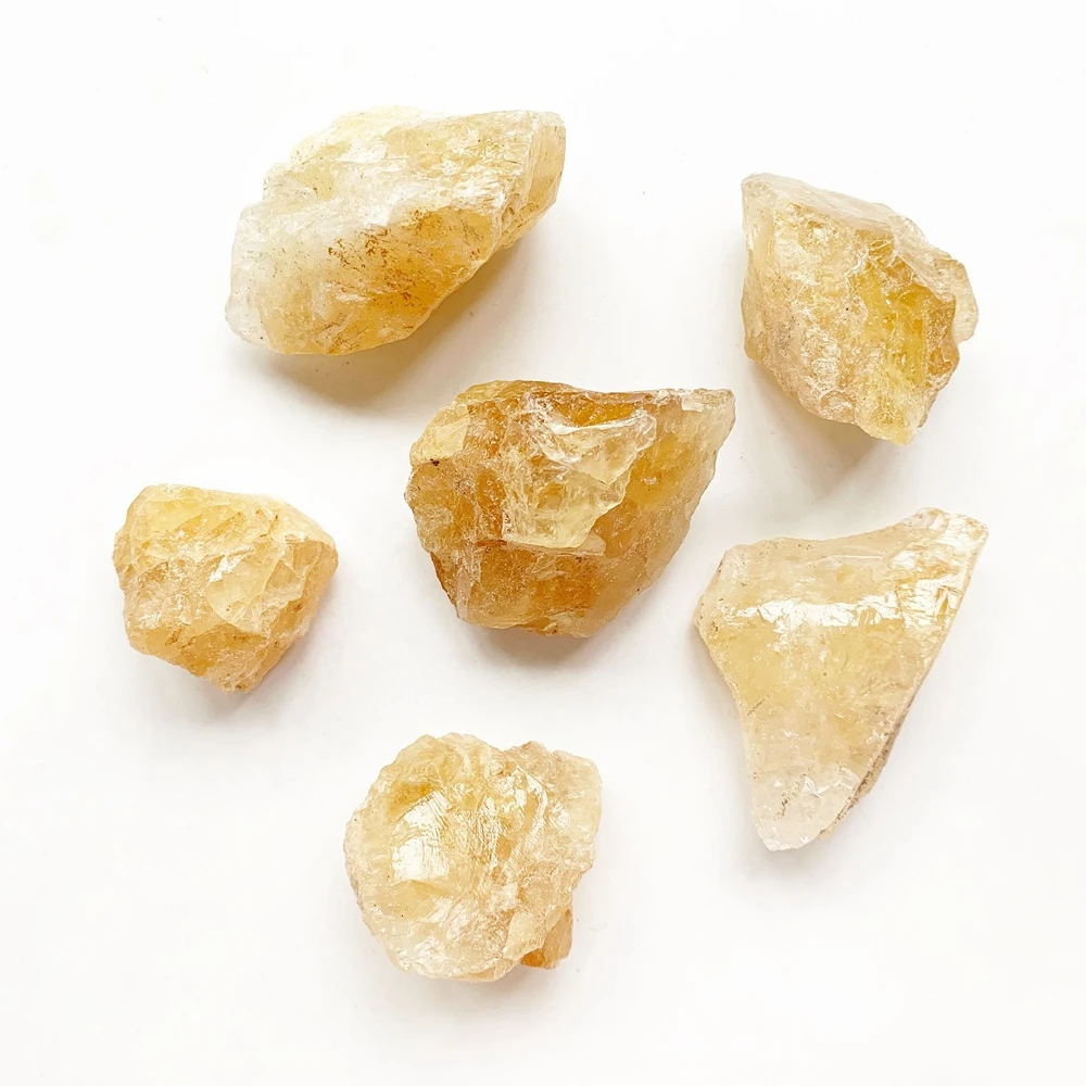 Натуральный Необработанный цитрин кварцевый камень необработанный кристалл