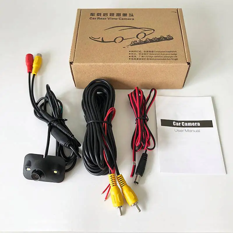 Автомобильное зеркало заднего вида Камера CCD ИК 2 светодиодный светильник Ночное