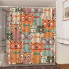 Водонепроницаемая занавеска для душа с изображением динозавров, альпака, 150 х180 см