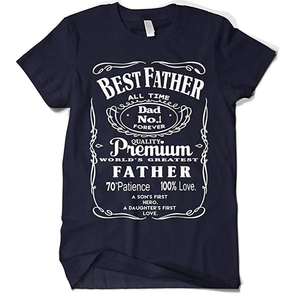 

Men's Best Father Premium Dad World's Greatest No.1 T-Shirt(S-XXXL)