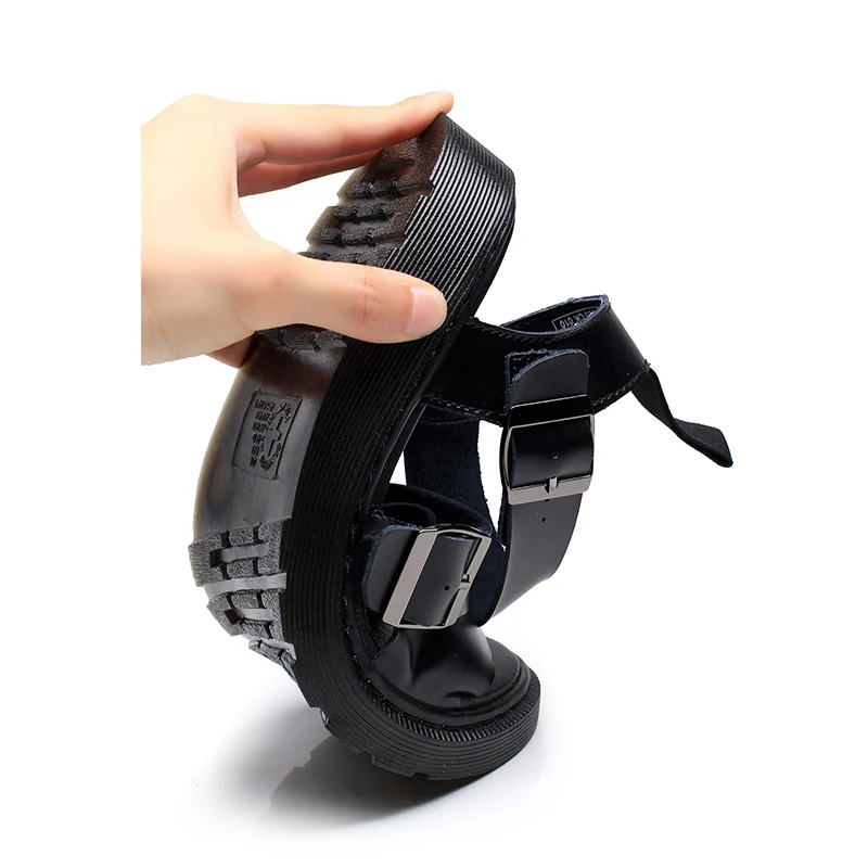 

Women Sandals Thick Platform Buckle Shoes 2021 Women's Casual Summer Soft Gladiator Rome Lady Peep Toe Female Footwear Plus Size