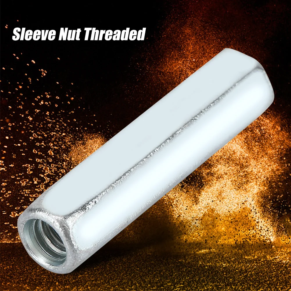 5 шт. M6X40 углеродистая сталь длинный стержень муфта гайка оцинкованная