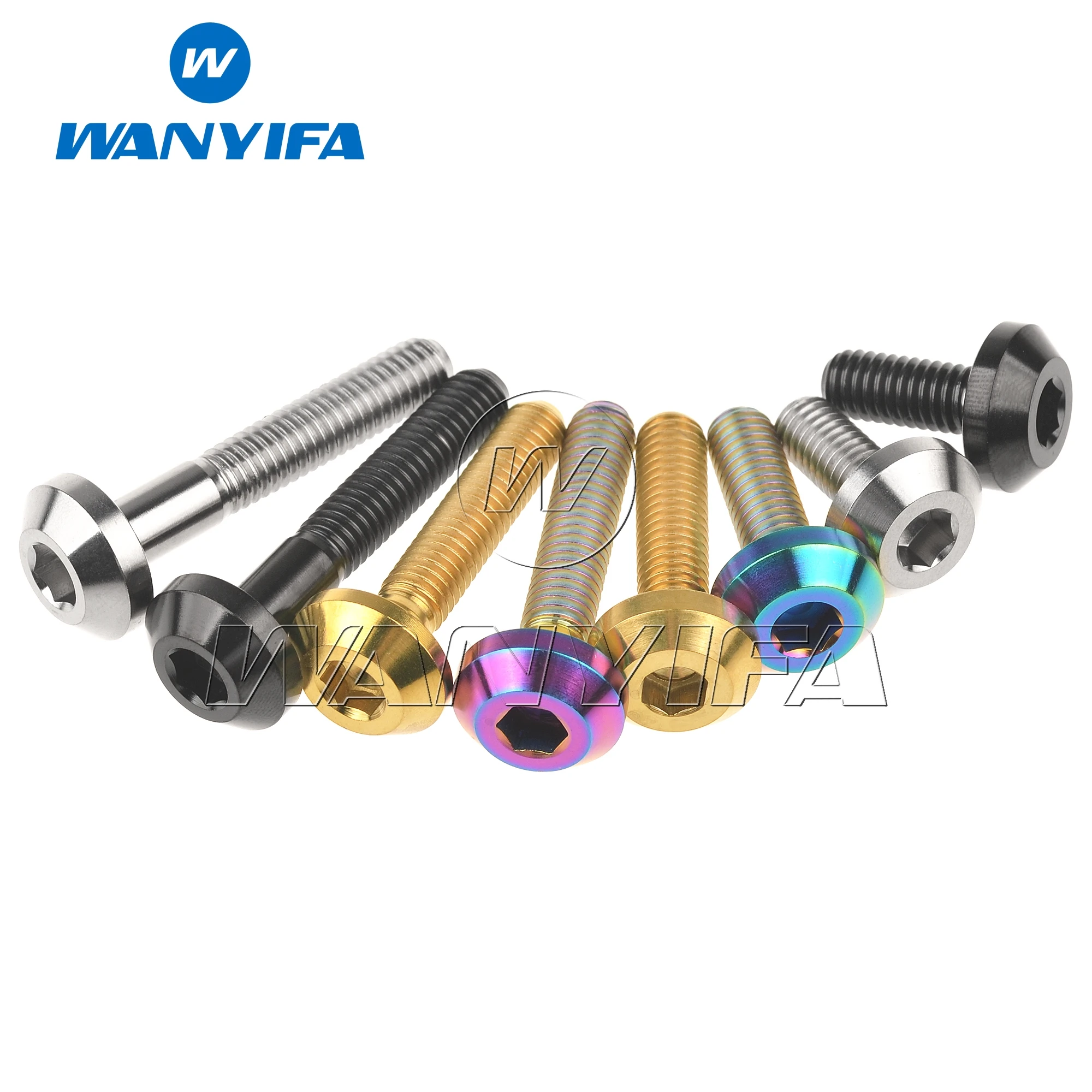 Титановый &quotWanyifa&quot Ti Болт M6x12 15 20 25 30 35 мм шестигранный ключ головкой для уход за