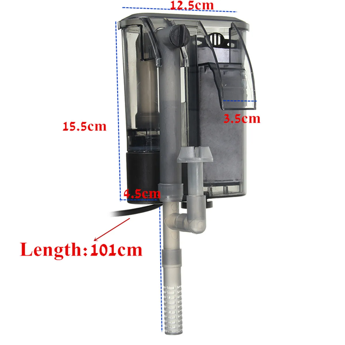 3W 220-240V внешний подвесной фильтр скребок для поверхности потока мини аквариумный фильтр для аквариума