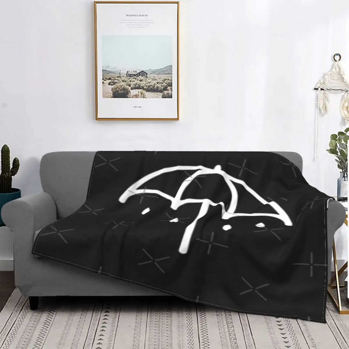 

White Umbrella Tears Blanket Bedspread Bed Plaid Blanket Towel Blanket Hoodie Blanket Luxury Beach Towel