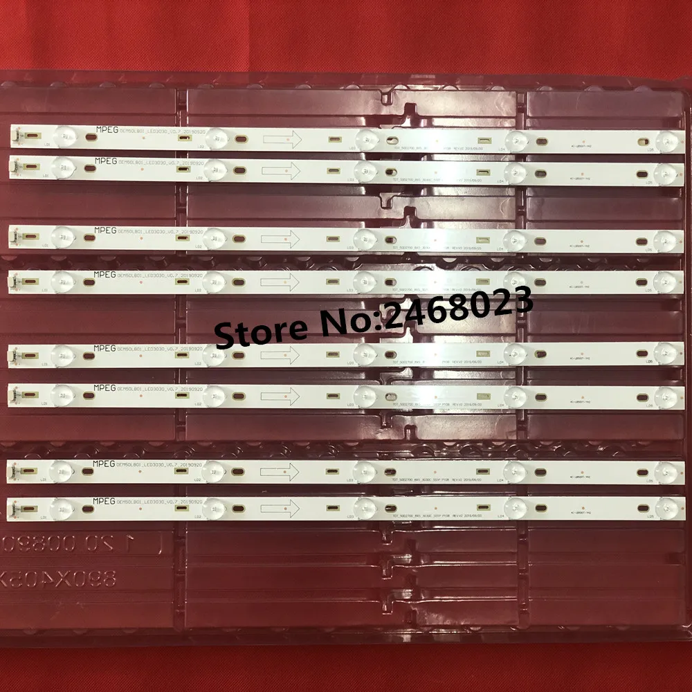 Светодиодный Подсветка полосы для TCL L50F3800A 50D2700 4C LB500T YH2 50FA3213 55L510U18 LVF500AU0T E4 TOT 8X5 3030C