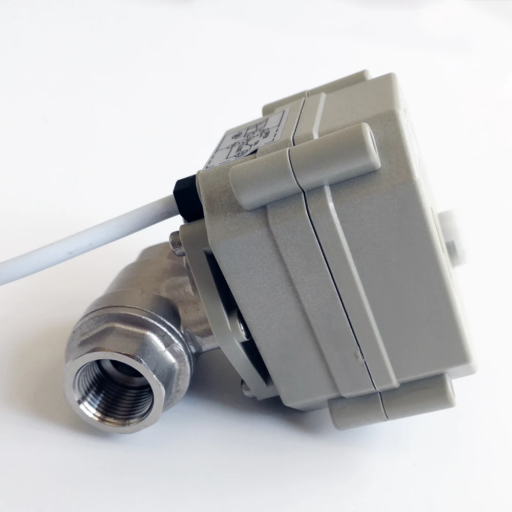 Цай вентилятор моторизованный шаровой клапан 2/5 провода DN25 нержавеющая сталь