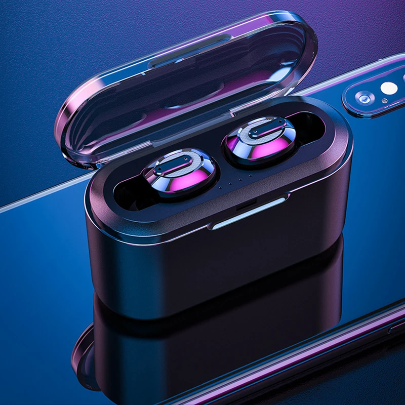Беспроводные наушники стерео bluetooth наушники T2 TWS Bass Surround auriculares bluetooth inalambrico 2200 мАч музыка fone de ouvido