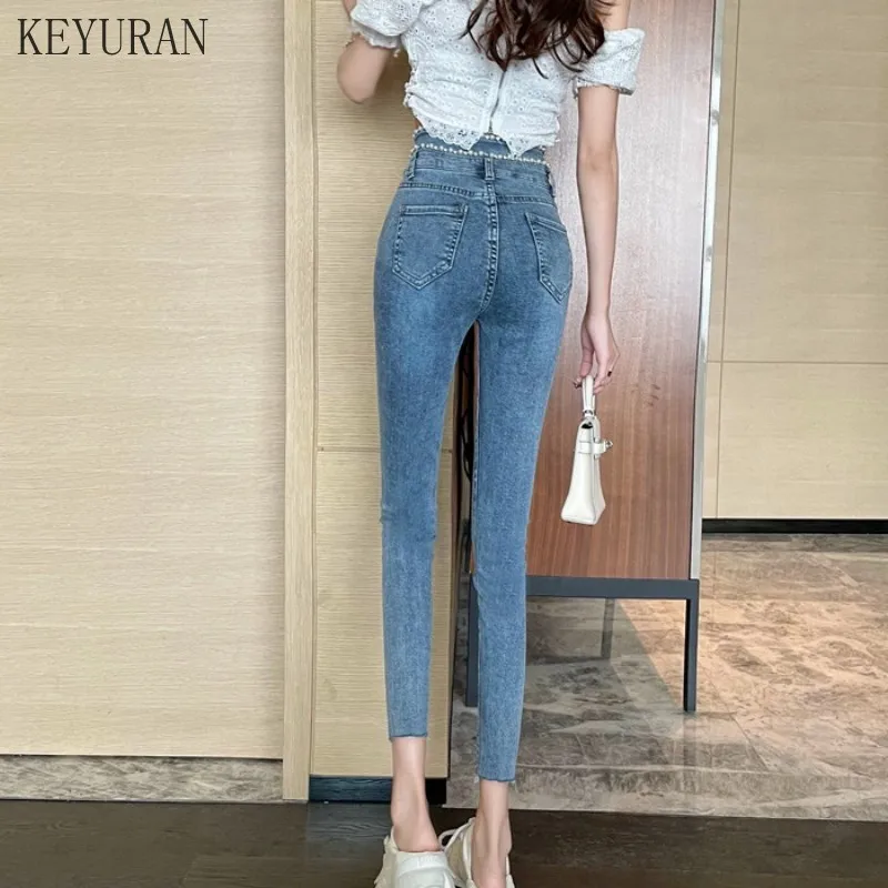 Сексуальные Джинсы бойфренда Traf Стразы джинсы с бусинами для женщин 2021 новые