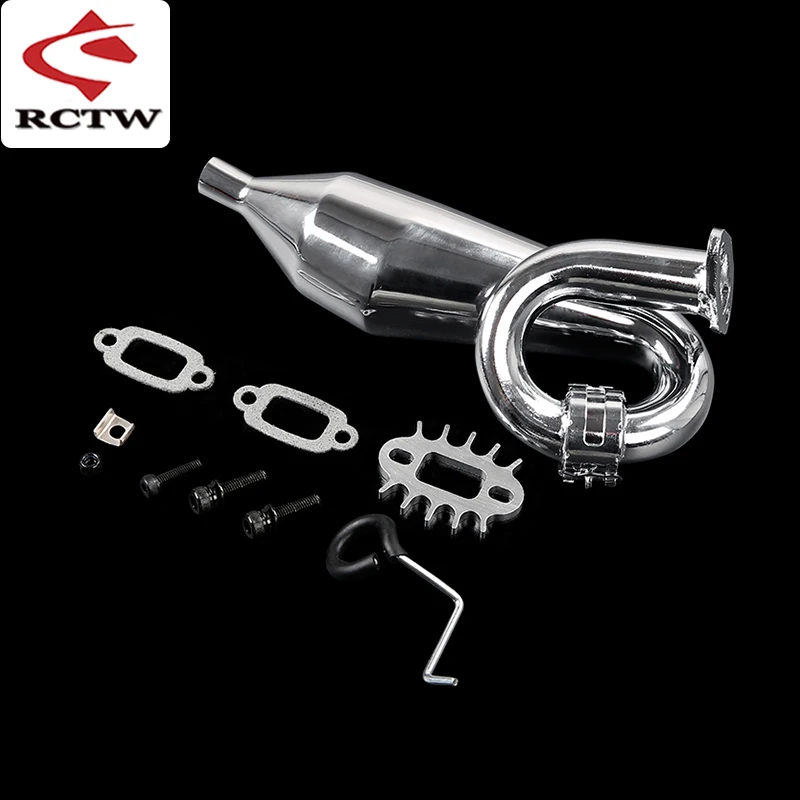 Комплект для выхлопной системы из сплава Tune Pipe 1/5 Hpi Rofun Baha Km Rovan Baja 5t 5b 5sc Ss запчасти