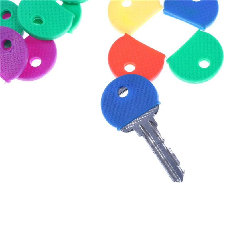 

Keys Locks Cap Keyring Case 32pcs Key Covers Round Soft Silicone Multicolor Elastic Mixed Color Hollow Rubber