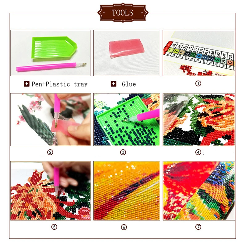 5D DIY Алмазная картина Набор для вышивки крестом мозаика алмазная вышивка роза