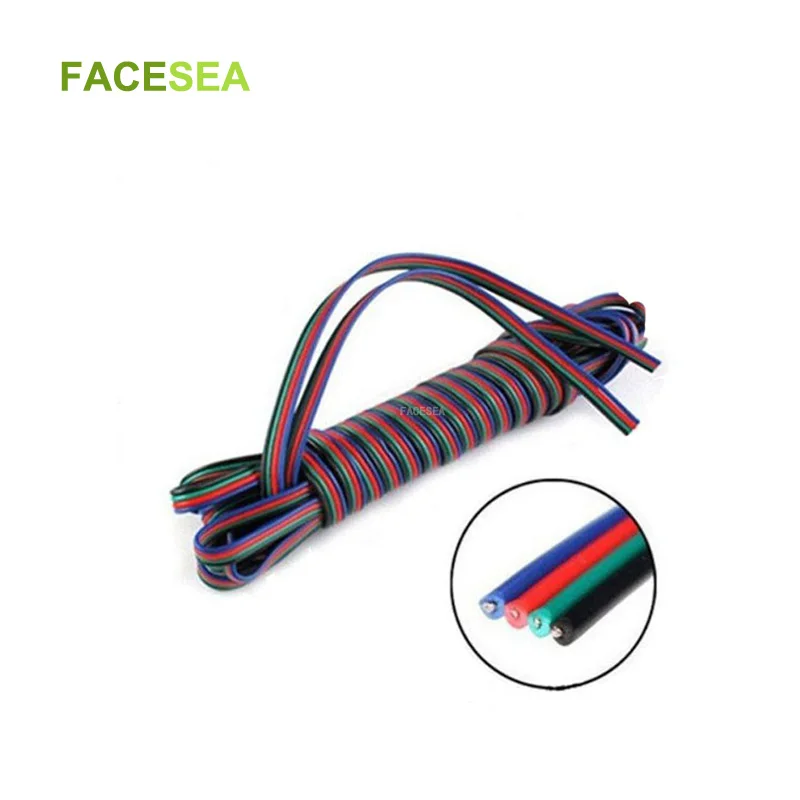 20 м 4pin удлинитель кабеля шнур синий/красный/зеленый/черный 4 цвета для 3528 5050