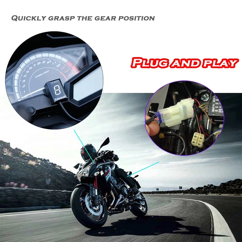 Индикатор скорости мотоцикла индикатор для Kawasaki W800 Z800 Z1000SX Z1000 Ninja 300400 Versys 650 1000 В