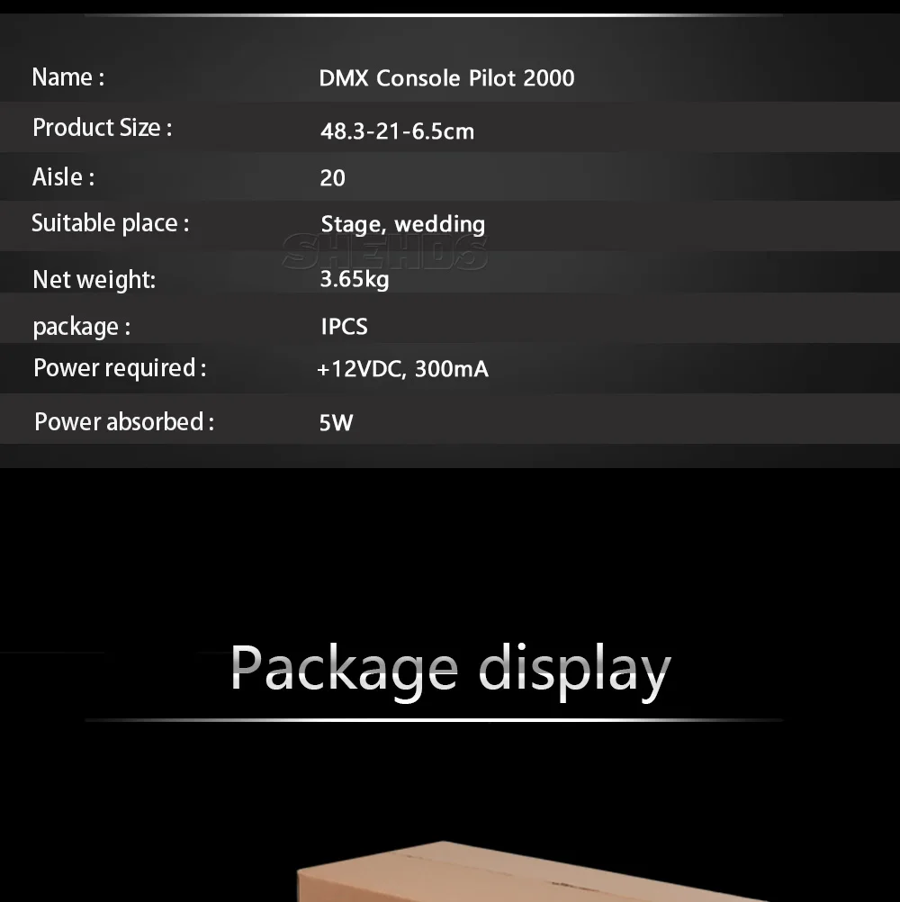 SHEHDS DMX консоль Пилот 2000 DMX 512 контроллер сценический эффект света осветительного оборудования 3 Pin отверстие подходит для сцены диджейское световое оборудование