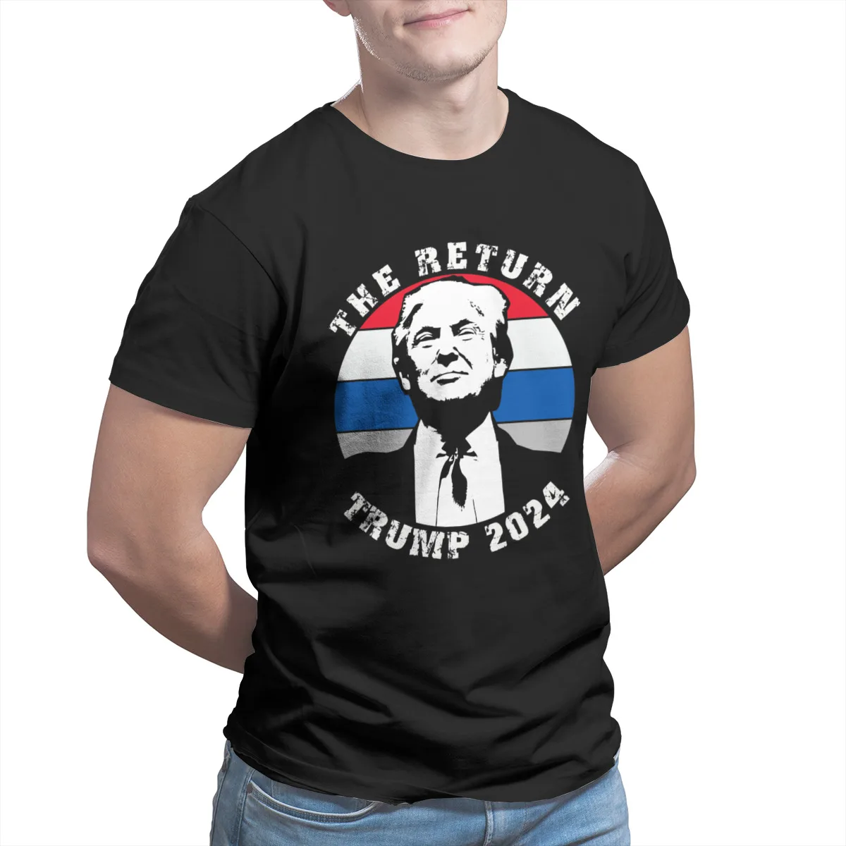 

The Return Trump 2024 Fashion Wholesale Clothes Cute Short Sleeve Sleeve Streetwear Tshirts 28999