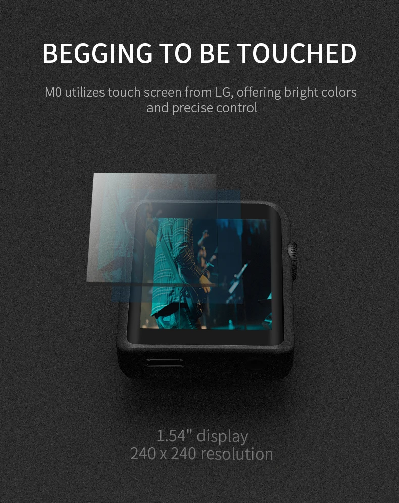 SHANLING M0 ES9218P 384 kHz Bluetooth AptX LDAC DSD MP3 DAC Type-C Mini Portable Music Player Hi-Res Audio