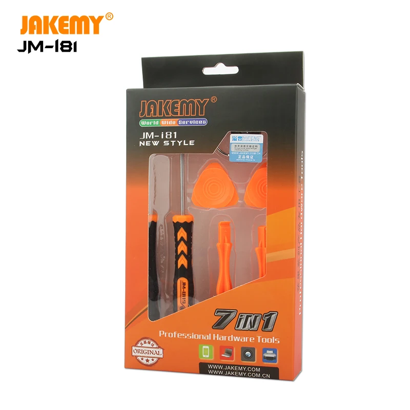 JAKEMY 7 в 1 Профессиональная мини-отвертка с присоской инструмент для ремонта DIY