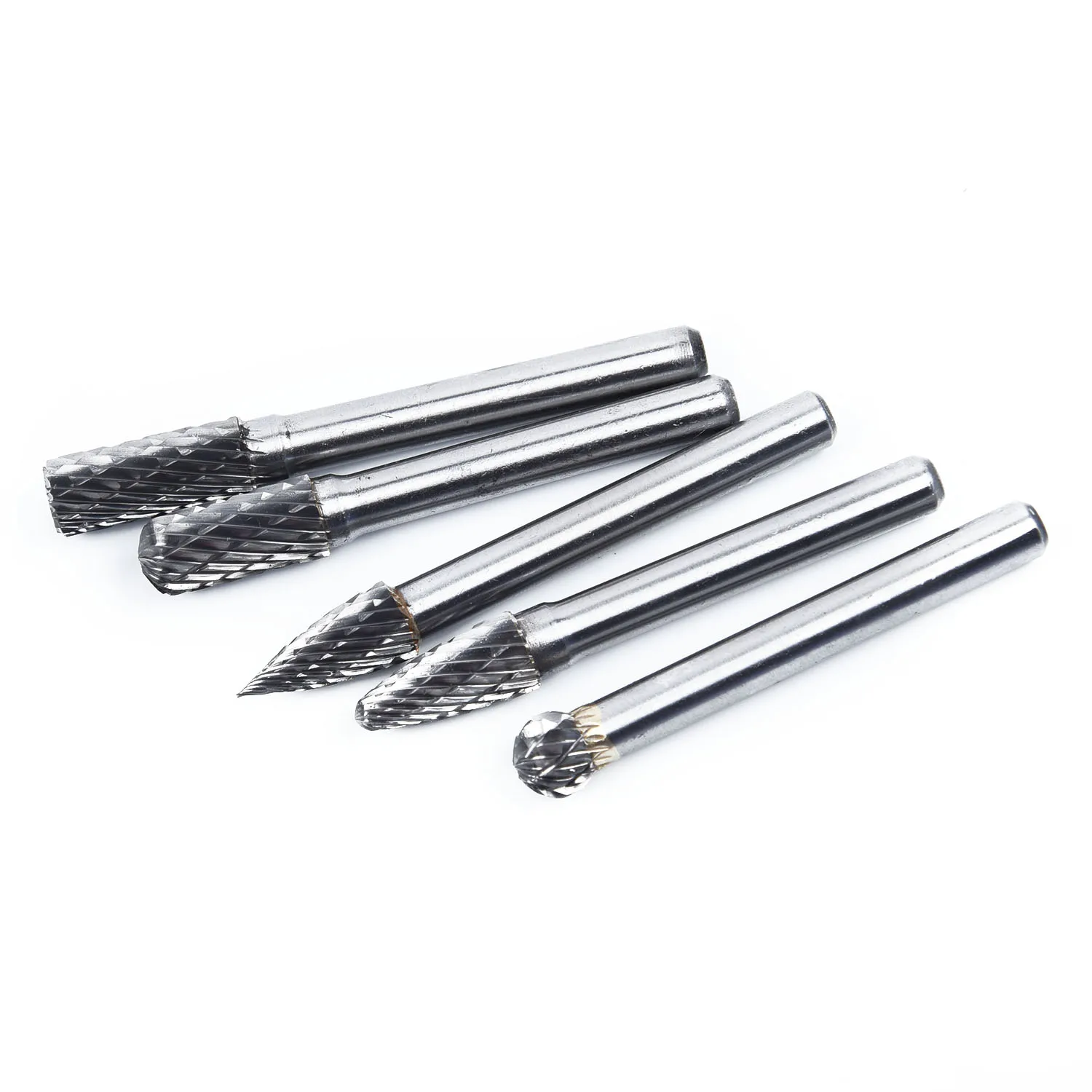 

5pc 1/4\\\" Tungsten Carbide Burr 6mm Rotary Cutter files Set CNC Engraving DIY Kit