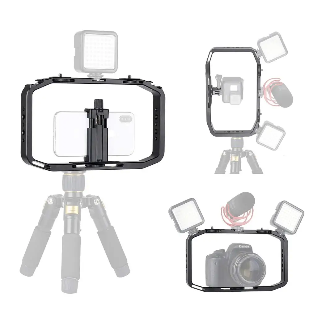 Ulanzi ручной смартфон видео Rig 3 Горячий башмак крепление Стабилизатор для iPhone X 7 8