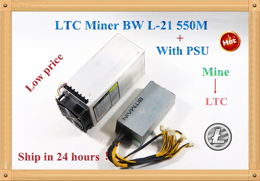 Бесплатная доставка Майнер LTC Scrypt MLTC Miner BW L 21 550 м с BITAMIAN PSU Litecoin 900 Вт на стене лучше