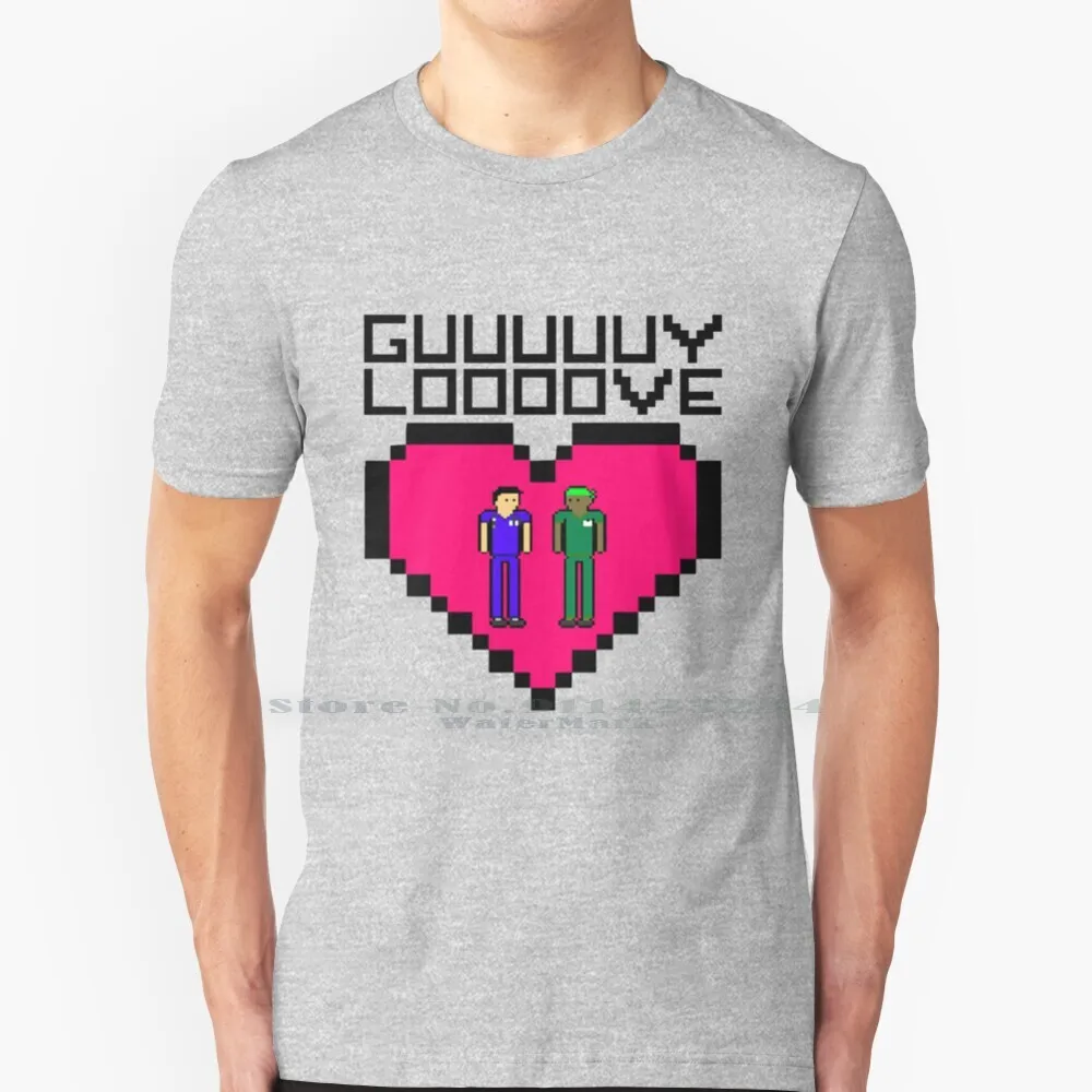 

Футболка с надписью «Guy Love», хлопковая, 6XL