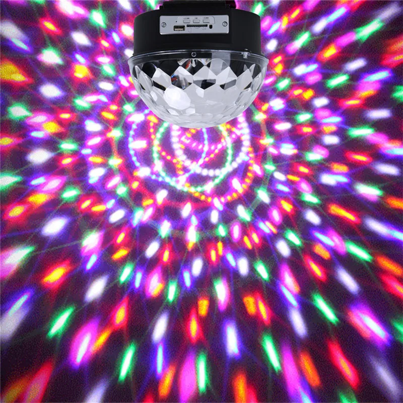 Цветная (RGB светодиодный Bluetooth кристалл магический шар сценический свет MP3 USB