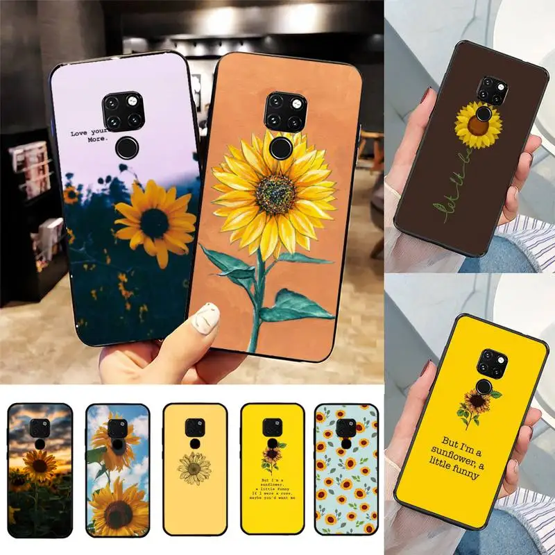 

Yinuoda Beautiful Yellow Sunflower Phone Case For Huawei Nova3I 3E mate20lite 20Pro 10lite Luxury funda case
