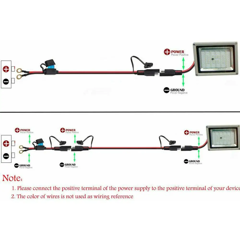 16AWG SAE 2-контактный быстроразъемный соединитель к уплотнительной клемме
