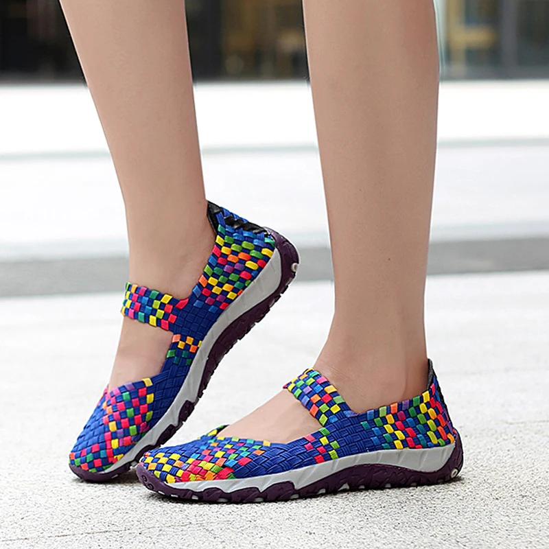 Женская обувь летние кроссовки на плоской подошве дышащие тканевые туфли