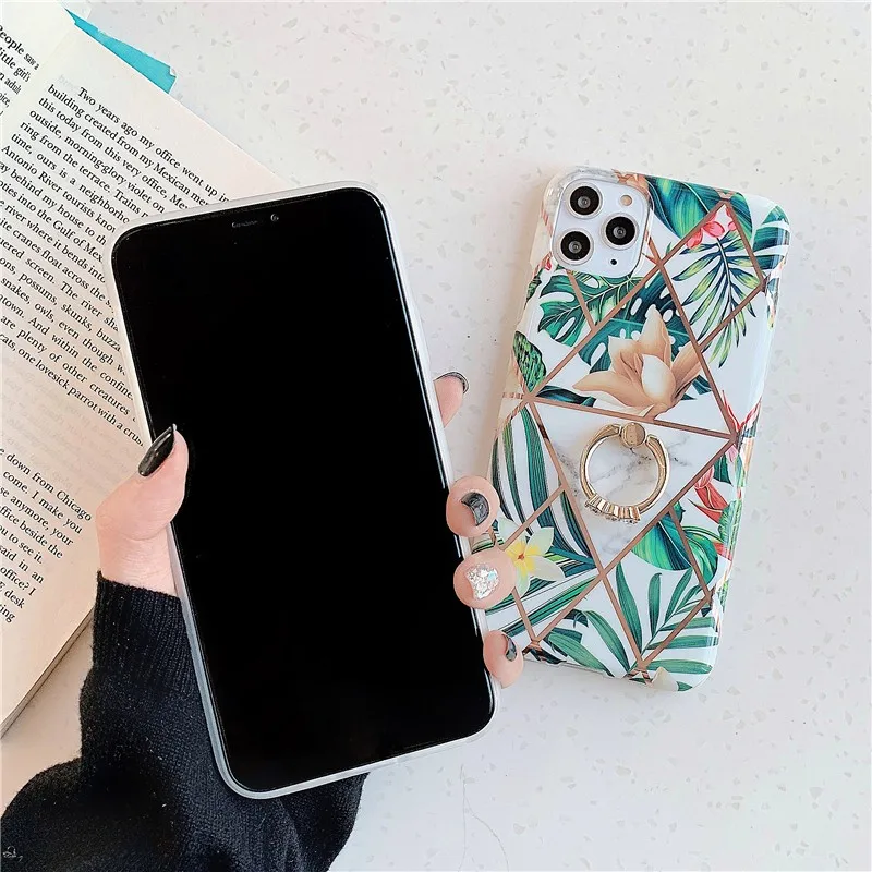 

Fashion Ring buckle bracket girl Phone Cover Case For Iphone X 11 pro Xs Max Xr 10 8 7 6 6s Plus se 4.7 Luxury Soft Coque Fundas