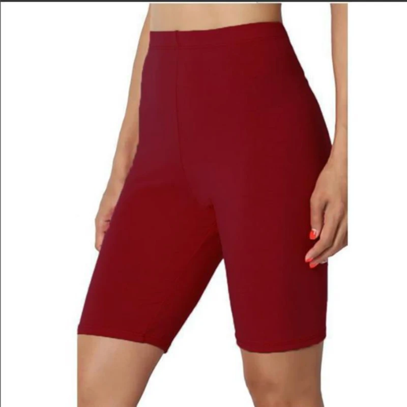 

Spring Summer New Women High Elasticit Slim Body Run Pant High Waist Hips Sports Fitness Five-Point Pants
