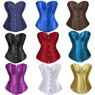 Готический корсет Overbust Топы Для женщин сексуальные корсеты бюстье для придания формы телу трейнер для талии, облегающий лиф размера плюс корсетные