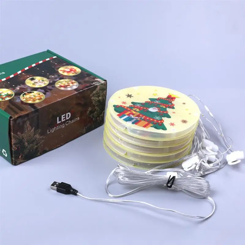 Лося гирлянда с колокольчиками светильник светодиодный окно шторы подвесной s