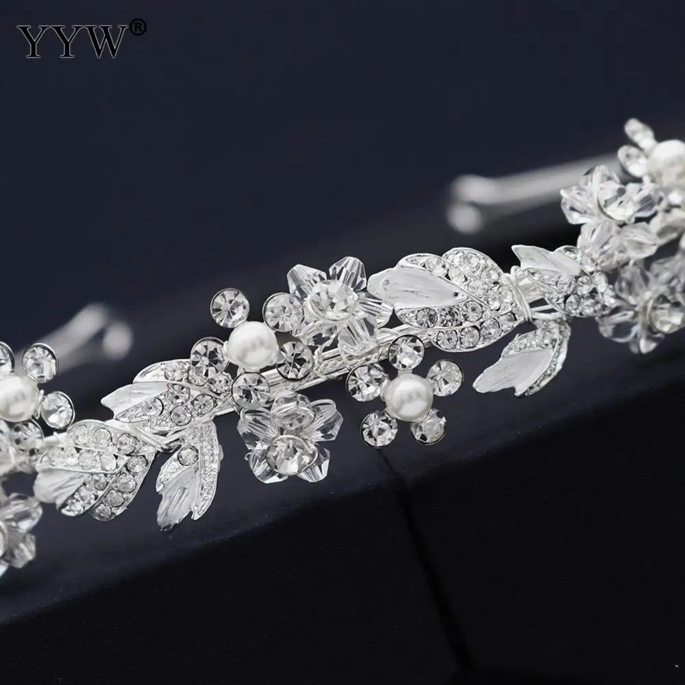 

1pc/Lot Enamel Crystal Fairy Hair Ornaments Handmade Forest Flower Headband Stage Performance Fashion Headdress For Female