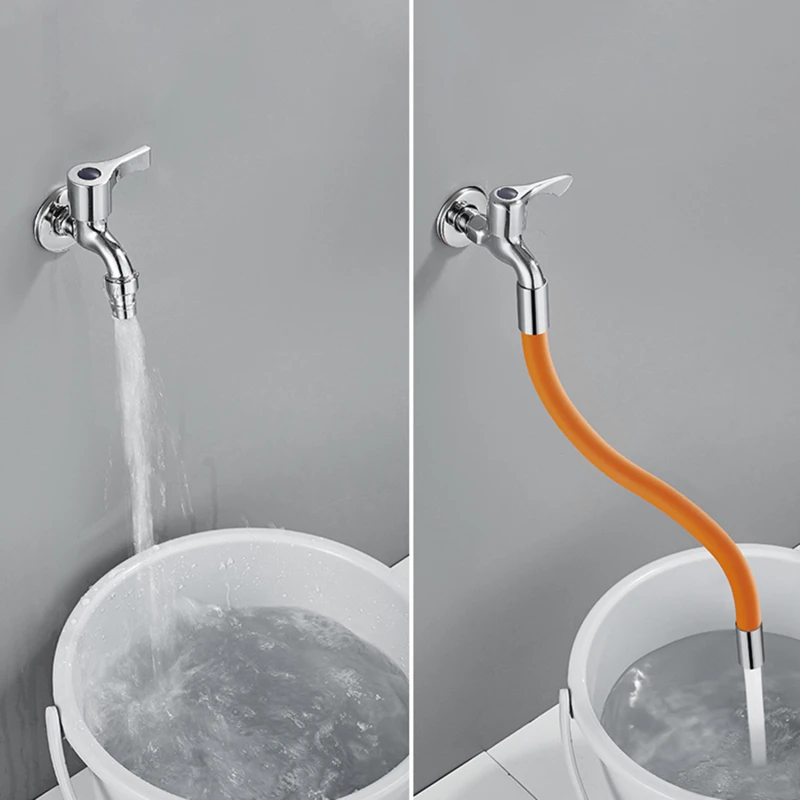 

Universal Foaming Extension Tube 360° Rotatable Free Bending Faucet Lengthening Extender Wash Splash Head For Wash Basin