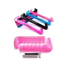 2 шт. из мягкого пластика для катания на льду Щитки Скейт Поворотная лопасть Защитная крышка Защитная Нескользящая предотвратить скейт обувь протектор