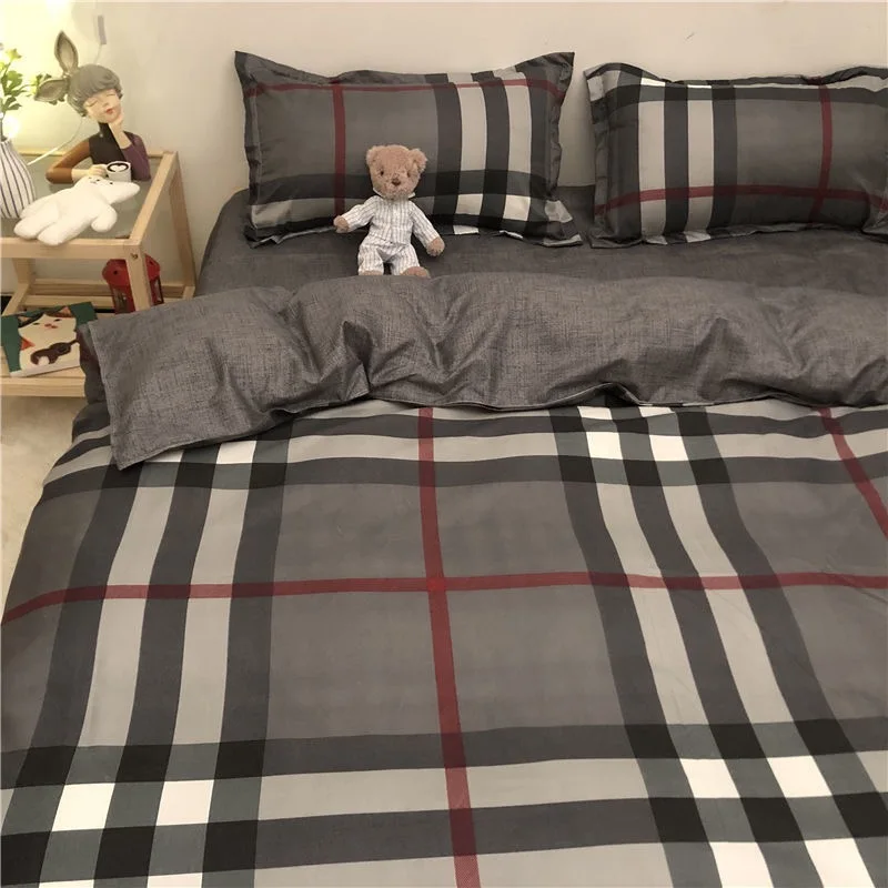 

4PCS Bedding Set Dinosaur Cartoon Printing Duvet Cover Set Super Soft Bed Sheet Set