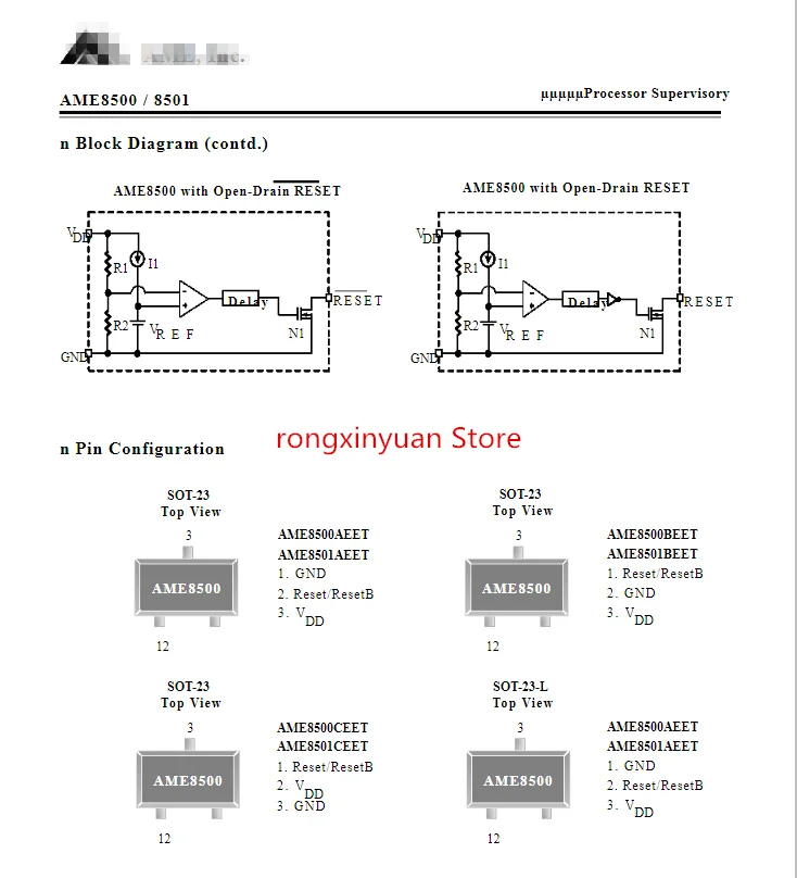 AME8500AEETAF40Z AME8500AEETAF40 ASBww 4 00 V SOT-23 семейство микропогружений с перезагрузкой IC 100%