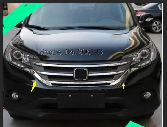 Для Honda CRV 2012 2013 2014 ABS хромированные передние грили декоративная крышка рамка