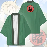 new anime konoha hokage tsunade kimono cosplay costumes haori cloak cardigan jacket adult kids coat bathrobe pajamas yukata