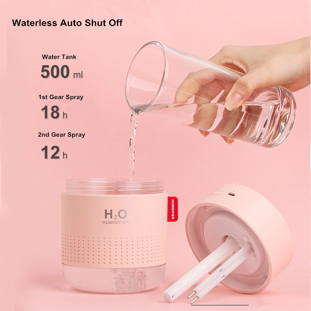 Увлажнитель воздуха 500 мл ультразвуковой увлажнитель USB аромат диффузор